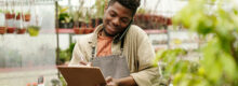 man mastering small business finances